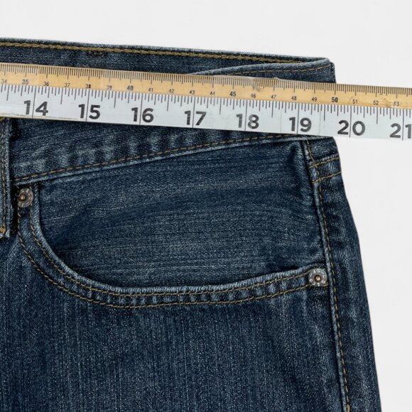 Levi's 505 Men's Blue Denim Jeans Size 38x29 Regular Fit Straight Leg Vintage - Picture 6 of 12